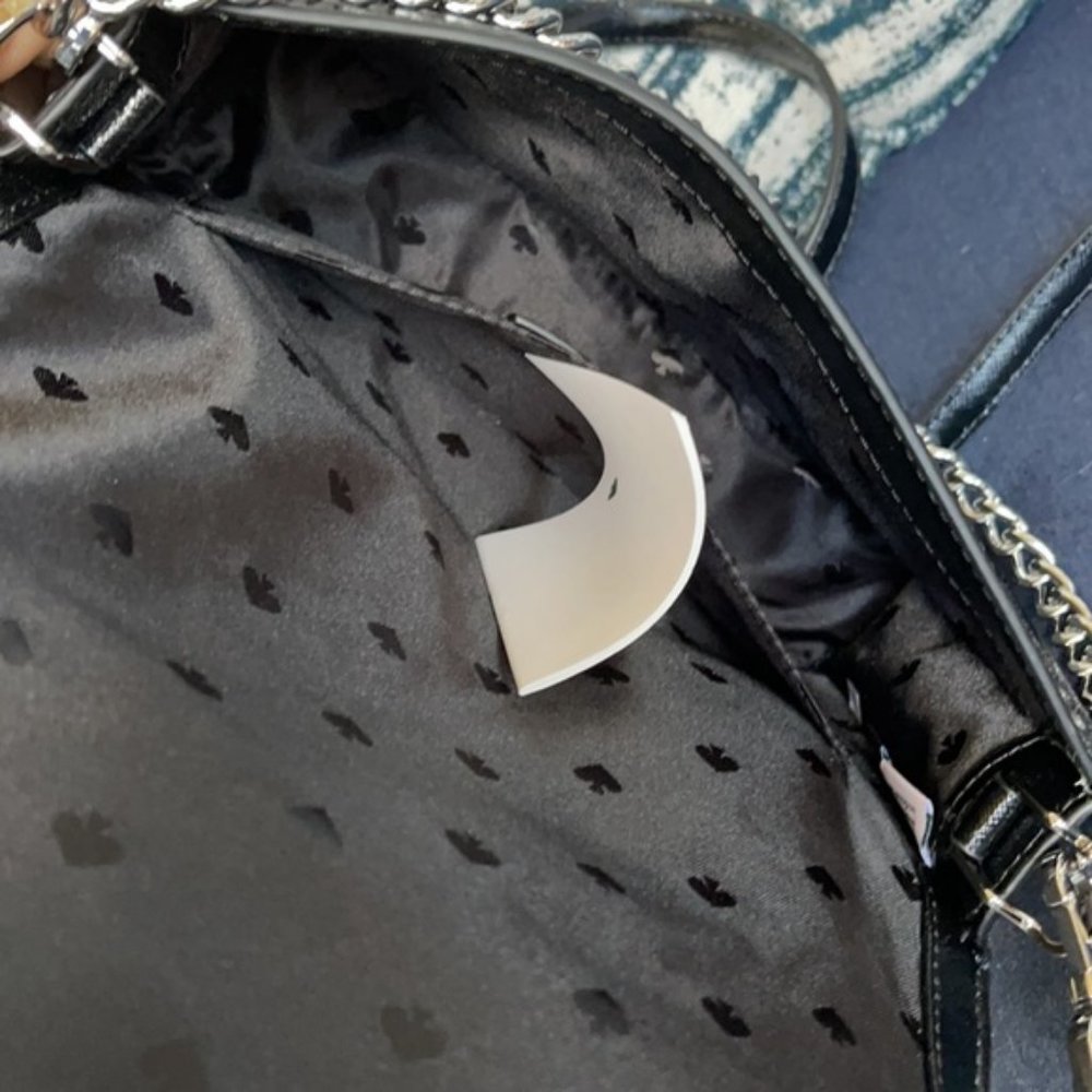 Kate Spade Cameron Convertible Crossbody Black with Multi-Colored Dots - Picture 10 of 16